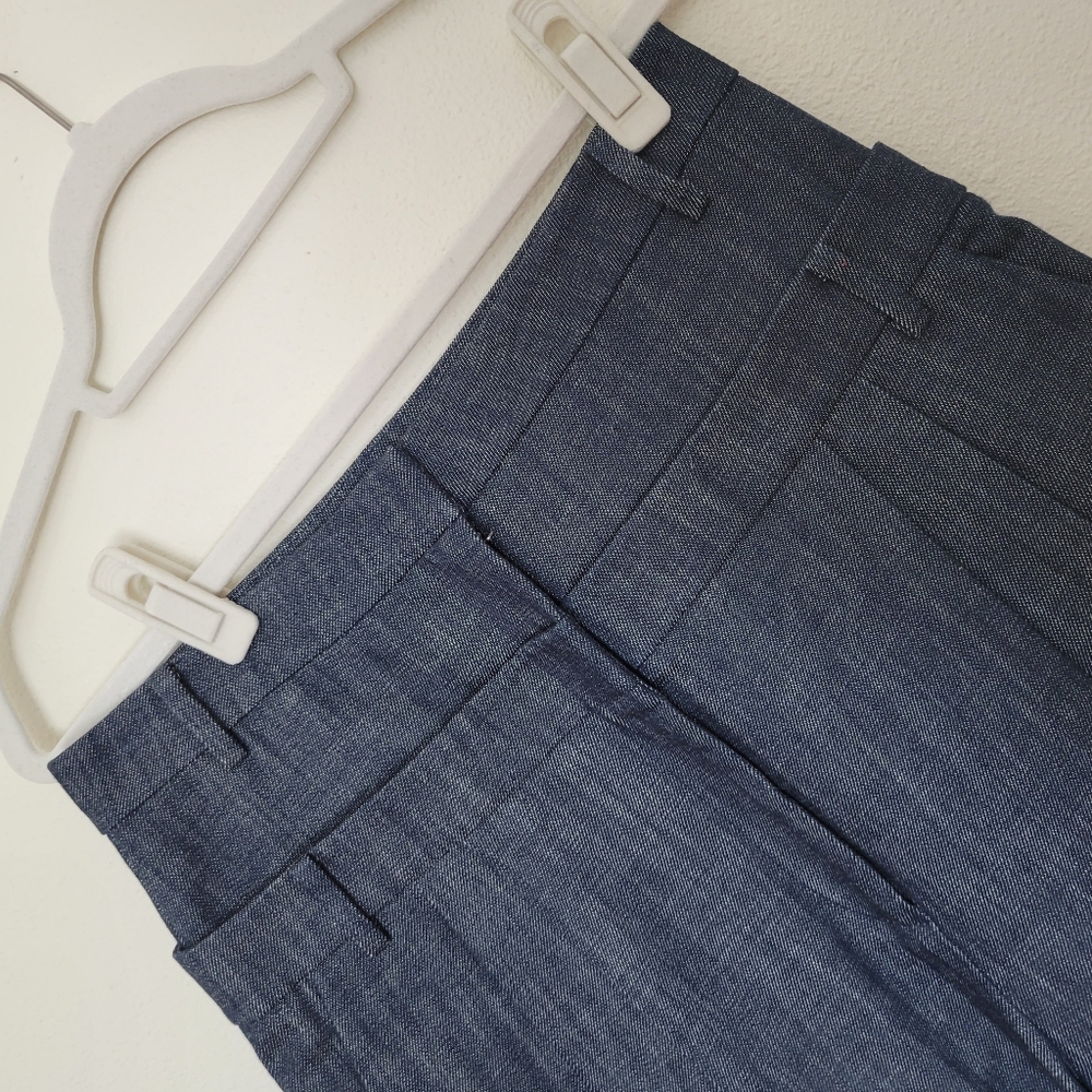 Tibi Wide Leg Double Waist Pants